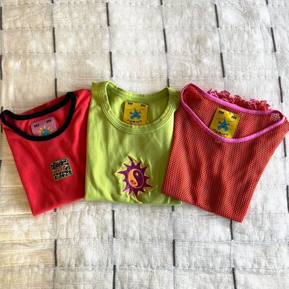 Bundle of Y2K UNIF T-shirts | Size XS - Picture 1 of 8